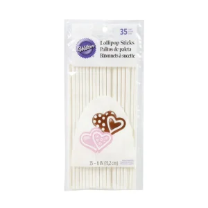 Palo Colombina Blanco 15 Cm X 35 Unds. Wilton