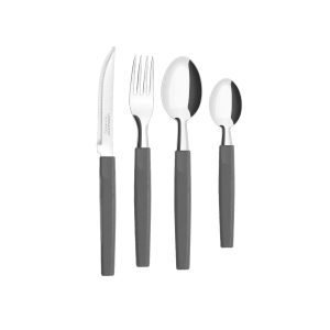 Juego de cubiertos 16 piezas negro