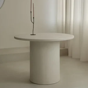 Mesa de Comedor Redonda en Microcemento Ethel
