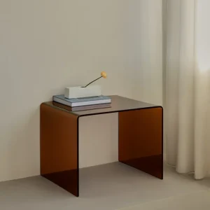 Mesa de Cristal Templado Jolene (63x50 cm)