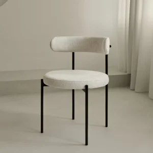 Silla de Comedor en Tela y Metal Alexia