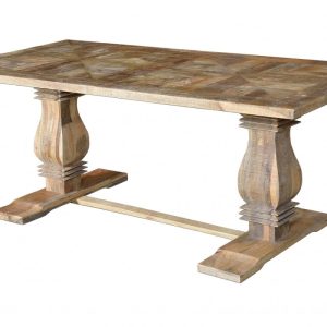 MESA MADERA DE MANGO MACIZO -RECTANGULAR-