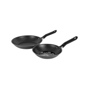 Juego de 2 Sartenes Brinox 14/18cm negro