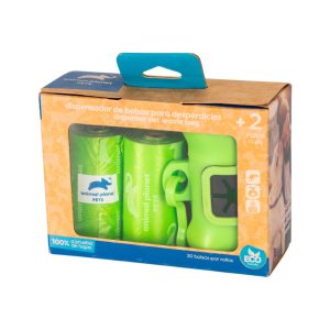 Dispensador + 2 rollos de bolsas de desperdicios