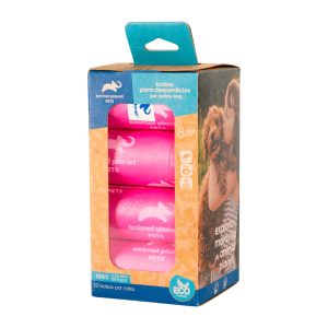 Bolsas de desperdicios de mascotas.