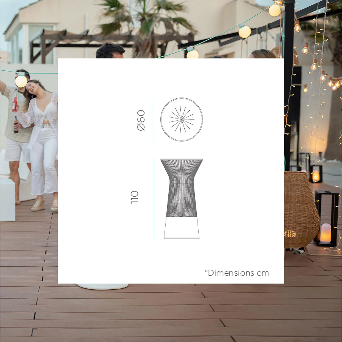 Pack x1 Mesa Capri 110 + x2 Asientos Corfu 74 - Imagen 7