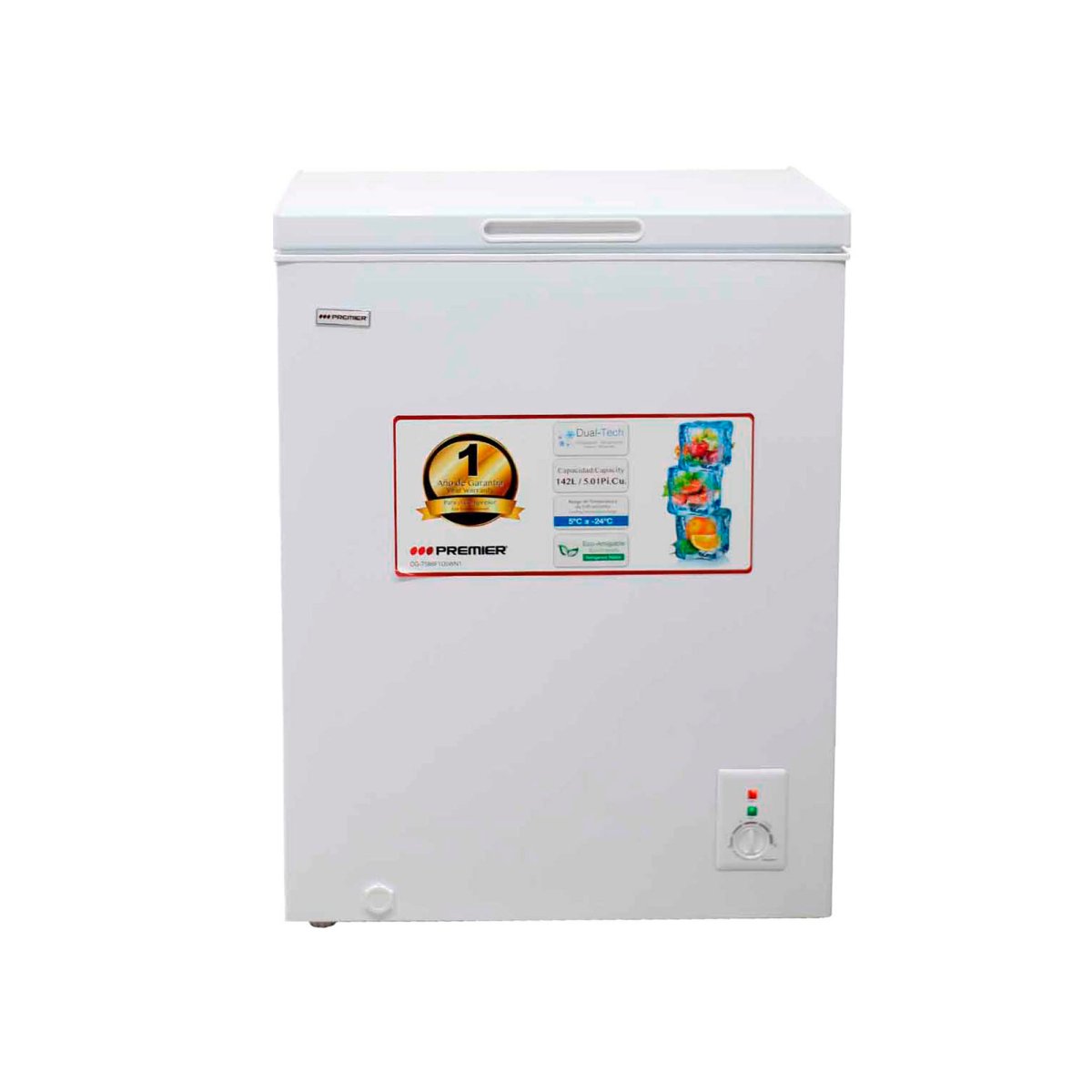 Congelador dual Premier de 142 litros