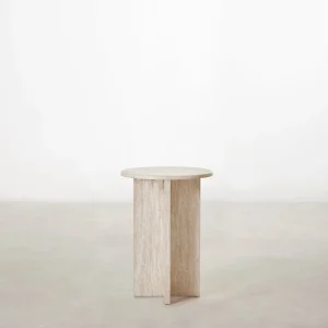 Mesa Auxiliar en look Travertino Miro (55x40)