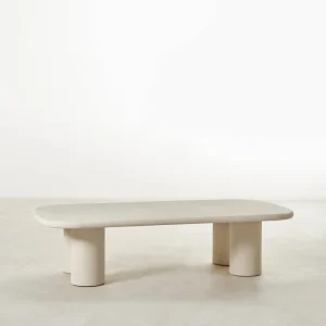 Mesa de Centro Alargada en Microcemento Sira (120 cm)