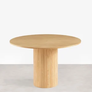 Mesa de Comedor Redonda en Madera Eunice