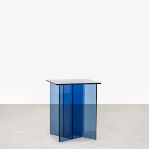 Mesa Auxiliar Cuadrada de Cristal Templado Johanna (40x40 cm)