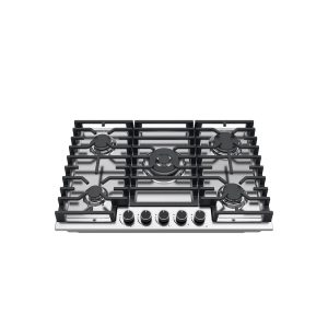 Tope a gas 5 hornillas Nova Pro+ acero Vetrux