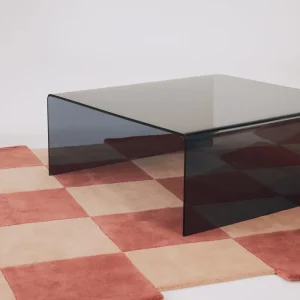 Mesa de Centro Cuadrada de Cristal Templado Burano (100x100 cm)