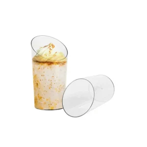 Copa Postre Cilindro Triangular 20 unds