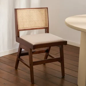 Silla de Comedor en Madera Tapizada Pauline