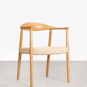 Silla de Comedor en Madera y Cuerda Trenzada Dorotea