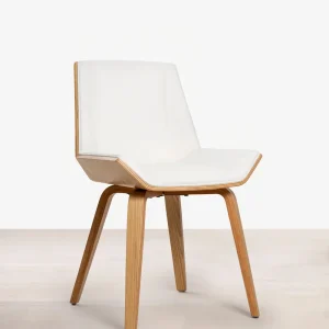 Silla de Comedor en Madera y Polipiel Lyssa
