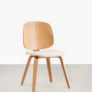 Silla de Comedor en Madera y Tapizada Anouk