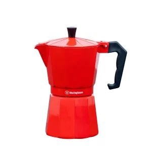 Cafetera 3 tazas espresso Westinghouse rojo